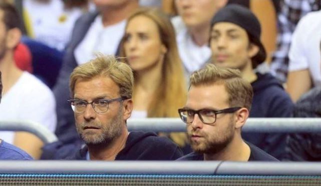 Marc Klopp with his father, Jurgen Klopp.